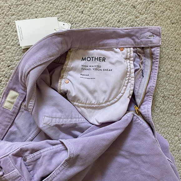 Brand new MOTHER The Tunnel Vision Sneak High-Rise Straight Corduroy Jeans (NWT) - Picture 14 of 16